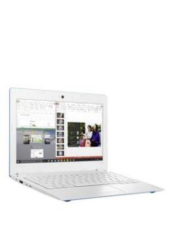 Lenovo Ideapad 100S Intel Atom, 2Gb Ram, 32Gb Emmc Ssd, 11.6 Inch Laptop - Blue - Laptop With Microsoft Office 365 Home